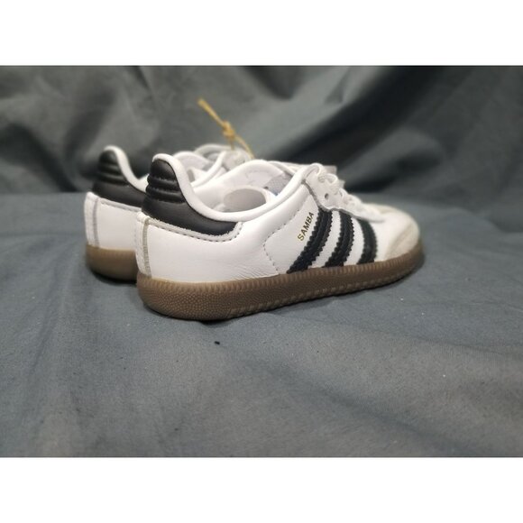 Adidas Samba OG EL I Sneakers White Black Size 9 Toddler NEW NO BOX! - Picture 3 of 10